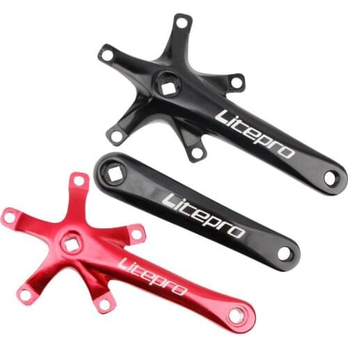 Bike Crankset MTB Bicycle BCD130MM Squre Hole Crank 170MM Crank Arms For Bicycle Tooth Disc Cycling Parts Crankset Chainring