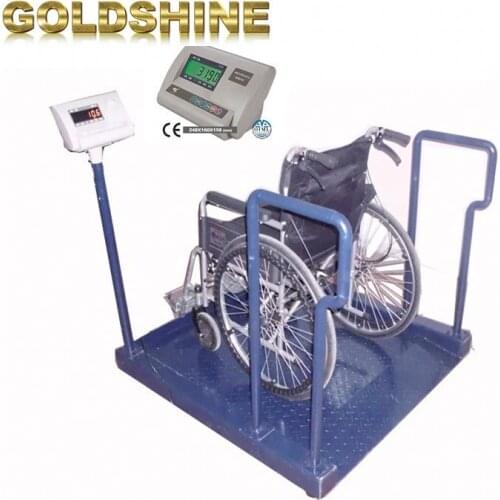 Built in luggage electric wheelchair motor & Scales wheel chair weighing floor scale