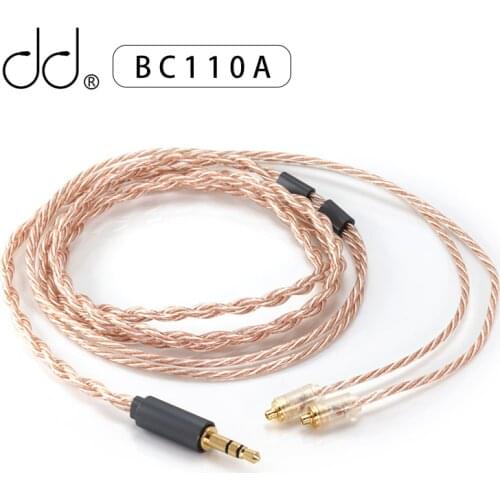 DD ddHiFi BC110A Stock Earphone Cable of E2020B (Janus2) with High-Purity Silver-Plated OFC, 3.5mm Plug and MMCX Connector