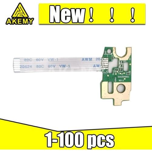 1-100 PCS Akemy New Original For HP Pavilion 15-N 14-N 15-F Series Power Button Board DA0U83PB6E0 w/ Ribbon 732076-001