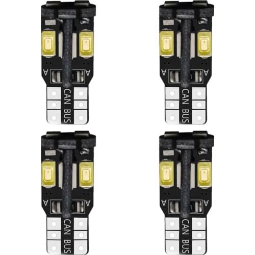 4pcs T10 10smd 5730 Canbus No Error License Plate Lights Trunk Lamp Audi Car Door Lights Clearance Lights Dome Light 5W
