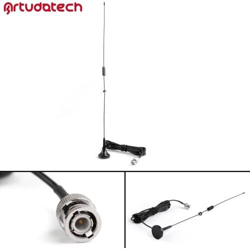 Artudatech 1Pcs UT-106 BNC Antenna VHF UHF For Kenwood TK100 TK200 For Icom IC-V8 IC-V82 IC-U82 Radio