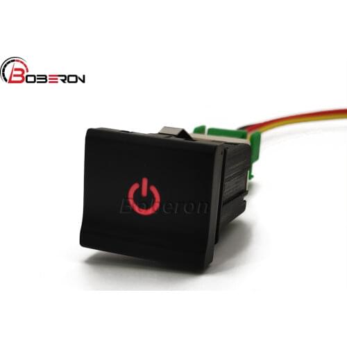 Red LED Power Light Push Button Switch For VW polo 6C 2014 2015 2016 2017 2018