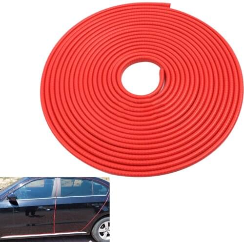 Car Door Edges Guards Cover U-Shaped Rubber Seal Protector Auto Flexible Anti-Collision Door Edges Trim Protection Strips