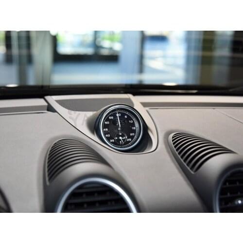 Car Stopwatch For Porsche 718 2016-2021 Interior Center Dashboard Clock Compass Time Electronic Meter Clock Accessional Chrono