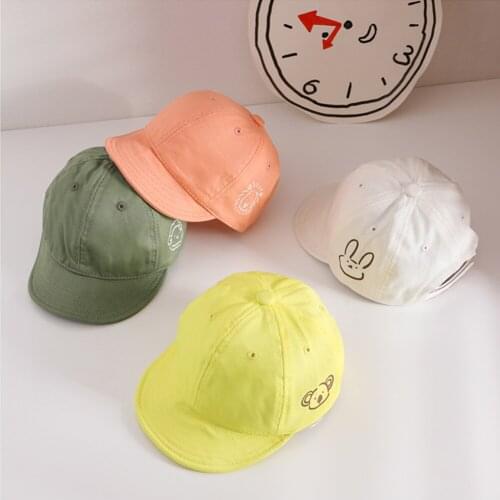 5Color Spring/Summer Unisex Baby Versatile Adjustable Baseball Cap Cute Cartoon Childrens Soft Duck Tongue Hat Travel Sunbonnet