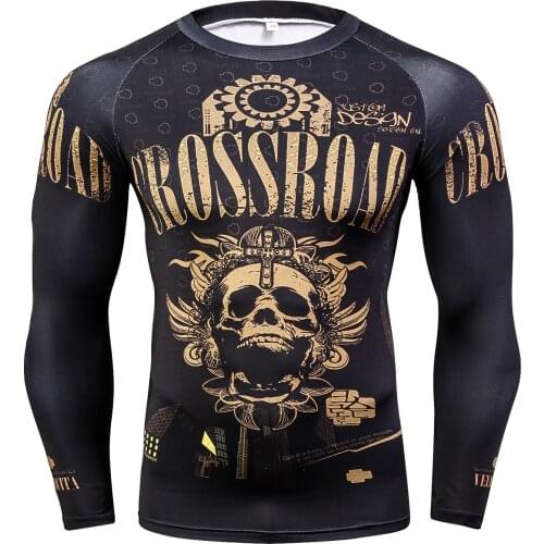 Quick Dry Compression Shirt Men Rashgard Fitness Long Sleeves Running Shirt Man Workout Traning T Shirt Sportswear Tights Tops