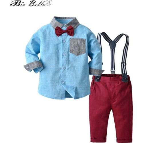 Children Baby Boy Clothes 2020 Spring/Autumn Kids Boys Clothing Fashion Wedding Party Wedding Boy Baby Costume Baby Boy Set Kids