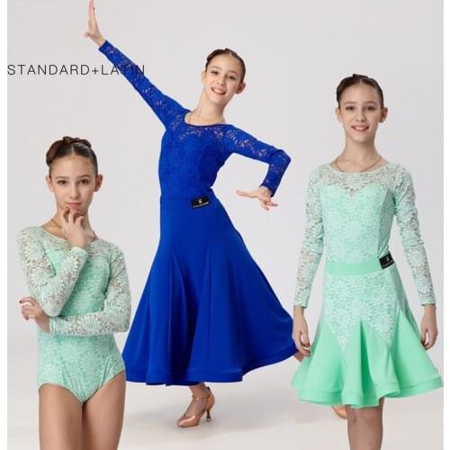 3 pcs girls dance costume for kids salsa dress girl latin dance dress kids latin dresses dance wear latin ballroom dress