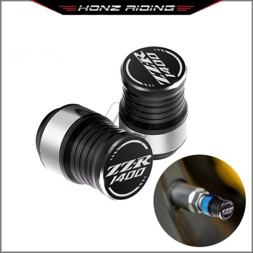 For Kawasaki ZZR1400 ZZR 1400 Rim Motorcycle Accessories Wheel Tire Valve Caps Covers