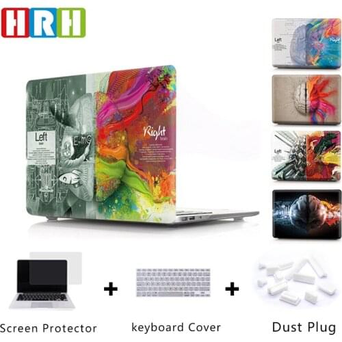 HRH Unique Left and Right Brain Laptop Body PC Shell Hard Plastic Case for Mac Air Pro Retina Touch Bar A2159 A2141 A2289 A2251