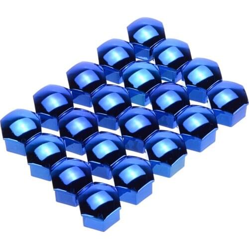 20pcs 17mm Car Wheel Nut Caps Protection Covers Caps Anti-Rust Auto Hub Screw Cover Car Tyre Nut Bolt Exterior Decoration