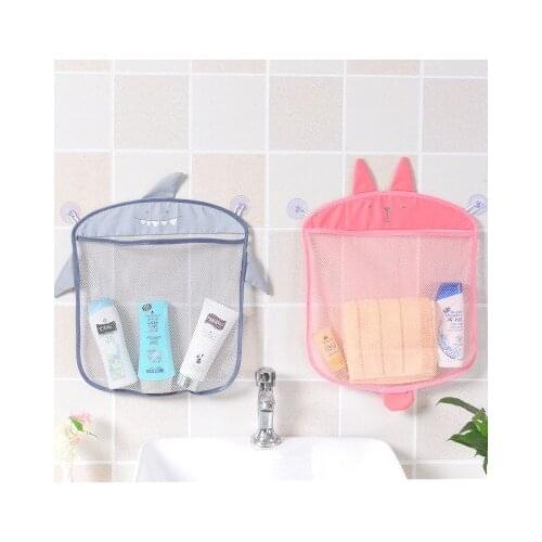 Cartoon Wall Hanging Kitchen Bathroom Storage Bags Folding Organizer Eco-Friendly Baby Bath Toys Shampoo Organizer Container