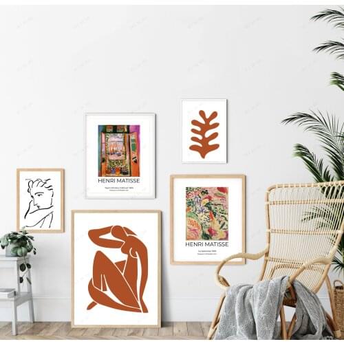 Matisse Wall Art Boho Wall Art Set, Abstract Wall Art, Terracotta Print Set, Matisse Poster, Museum Posters, Matisse Download
