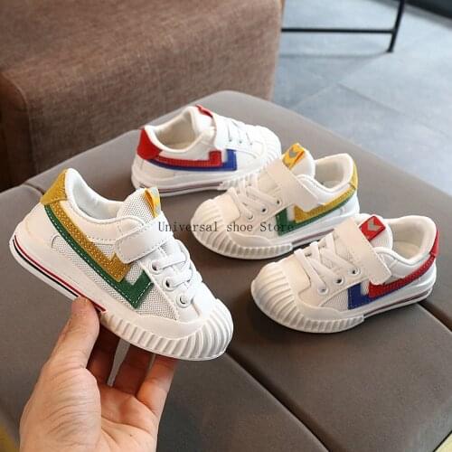 2021 Summer New Childrens Canvas Shoes Girls' Sneakers Breathable Boys' Casual White Shoes Baby Toddler Shoes Toddler Boy Shoes
