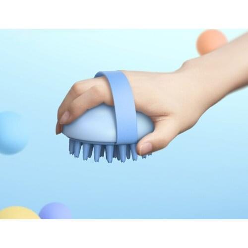 Original new shampoo brush, scrubbing artifact, silicone bath brush, head massage brush, multifunctional bath cleaning brush