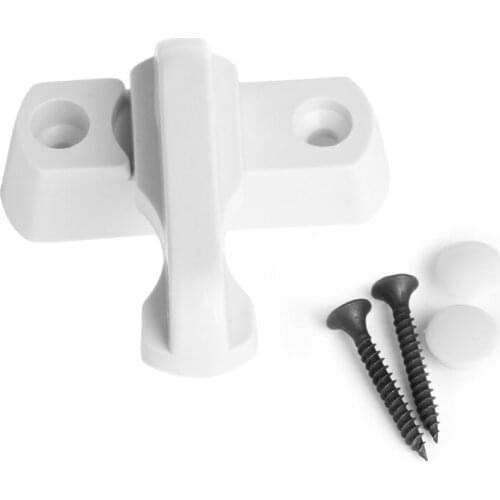 Plastic Child Safe Security Window Door Sash Lock Safety Lever Handle Sweep Latch