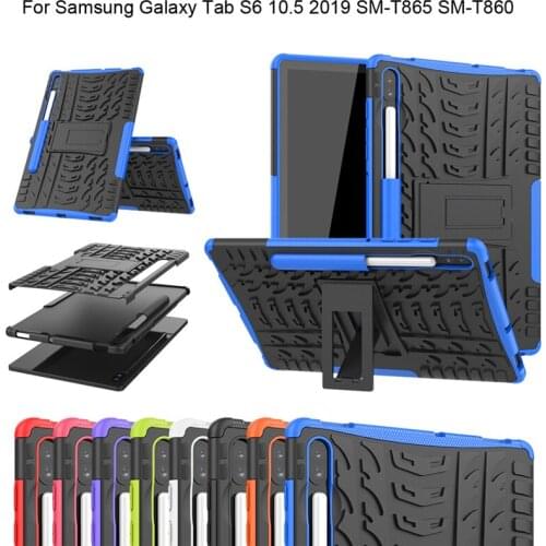 Rugged Hybrid Stand Case For Samsung Galaxy Tab S6 10.5 2019 SM-T865 SM-T860 T860 T865 Shockprrof Tablet Shell 10.5Inch For Kids