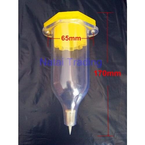 Transparent oil cup diesel oil collecting cup used on fuel pump test bench spare part