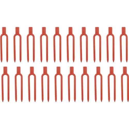 Farming Clip Gardening Strawberry Fork Agricultural Clamps 100pcs 100PCS/Set Durable Plastic Orange Environmental Tool