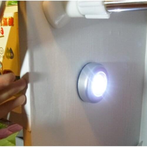 Touch Sensor Night Lights Bedroom Decor Lamp 6LED Kitchen Wireless Cabinet Light Staircase Closet Room Aisle Lighting Wall Lamp