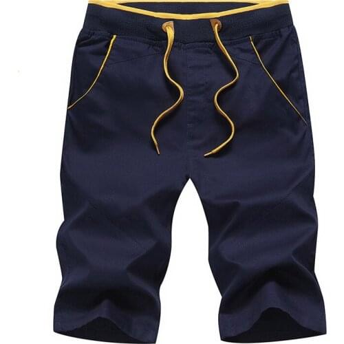 Mens Shorts Summer Daily Casual Cotton Fashion Style Boardshort Bermuda Male Drawstring Elastic Waist Breeches Beach Shorts 5XL