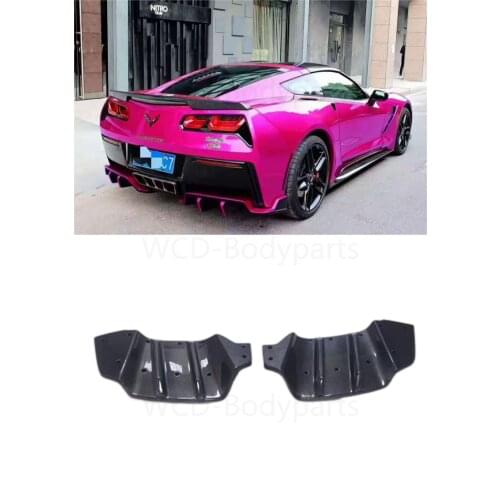 Carbon Fiber Gemini Design Style Rear Diffuser Fit For 2014 2015 2016 2017 Corvette C7