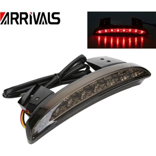 Bike Motorcycle Lights Rear Fender Edge Red LED Brake Tail light Motocycle For Harley Touring Sportster XL 883 1200