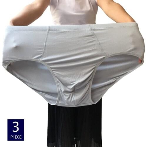 150kg Plus Size Women Panties Fattening Extra Large Milk Silk Triangle Underpants Head Female Mother Middle Aged Underwear