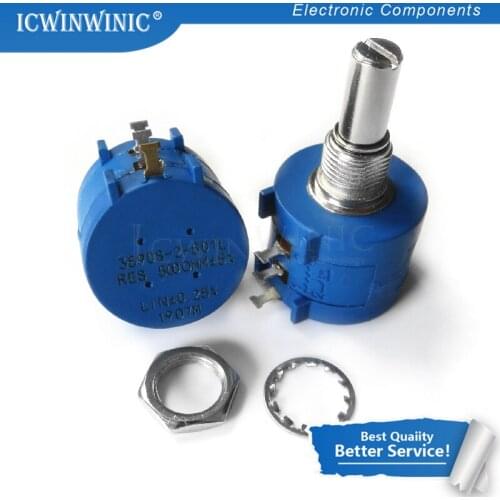 1piece 3590S-2-501L 3590S 500 ohm 3590S-2-501 3590S-501 Precision Multiturn Potentiometer 10 Ring Adjustable Resistor In Stock