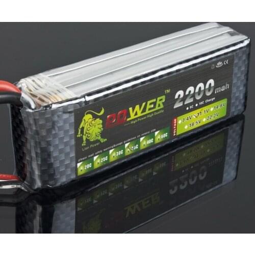 1pcs Lion Power 11.1V 2200MAH 35C max 40C AKKU LiPo RC Battery For Rc Helicopter 3S