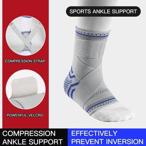 1PC Sport Ankle Brace Protector Compression Bandage Ankle Support Pad Elastic Nylon Strap Brace Football Basketball Foot Guard