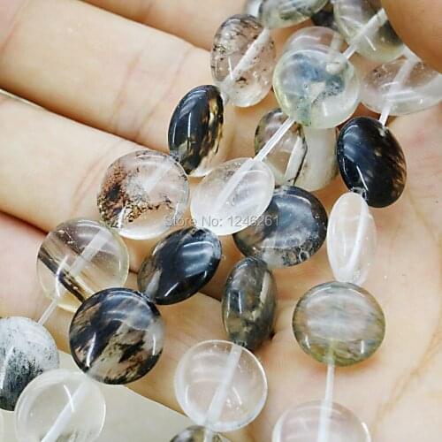 14mm Round Multicolor Black Watermelon Tourmaline Accessories Crafts Loose DIY Beads Fittings Female Stone Jewelry Making Design