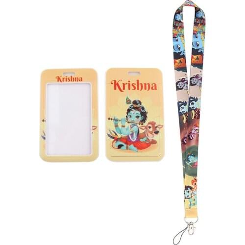 24pcs/lot MD247 DMLSKY Cartoon Character Business Badge Card Holder with Necklace Lanyard Keychain keys Badge Phone Rope Gifts