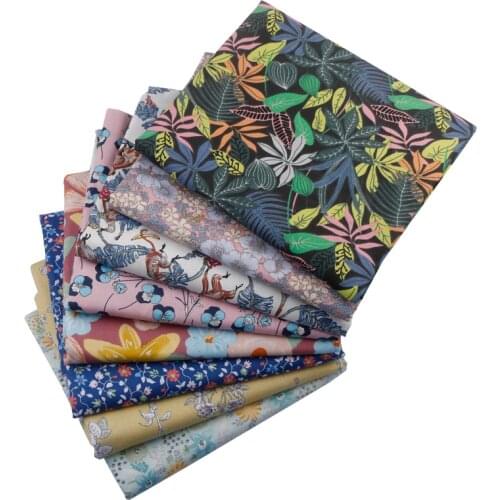 8pcs/Lot,8 Colors,8 modelsPrinted Twill Cotton Fabric,Patchwork Cloth ForDIY SewingQuilting Baby&Children Material