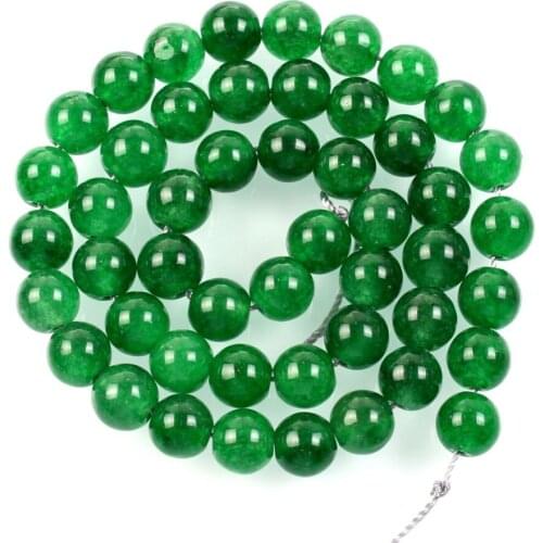 15"Strand Natural Stone Beads Green Clear Marble Stone Beads Round Loose Spacer Beads For Jewelry Making Bracelet 8mm