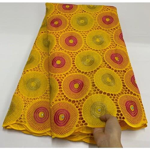 Cheap African Dry Lace Fabric High Quality Lace Material In Switzerland Embroidery Swiss Voile Lace Fabric For Nigerian Women SS