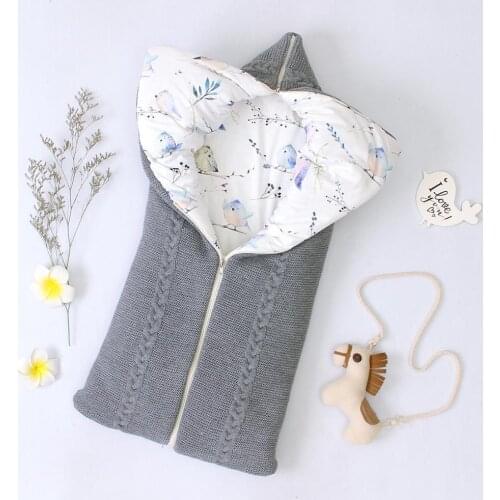 Baby Sleeping Bags Newborn Bebes Thick Warm Sleep SackS for Stroller Autumn Winter Zip UP Infant Boys Girls Enevelopes 0-6Months