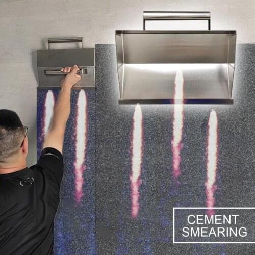 Ergonomic Plaster Scraper Mortar Hand Tool With Handle Anti Slip Cement Wall Decoration Stainless Steel Durable High Performance