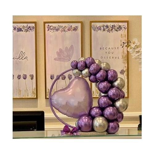 Metallic Purple Gold DIY Balloon Garland Arch Purple Latex Balloons for Baby Shower Birthday Party Wedding Party Decoration