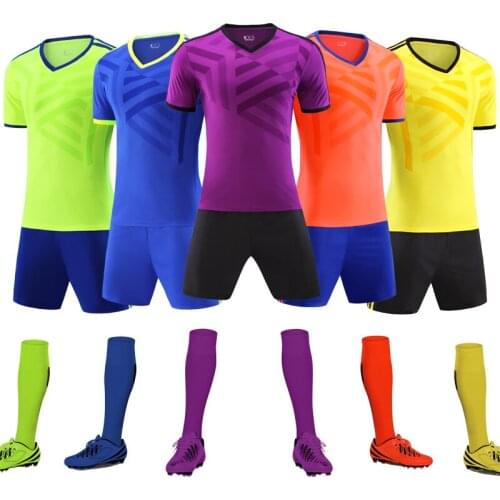 Football Suit For Adults Sports Match Comfortable Men Training Suit Quick Dry Breathable Team Sportswear Set Customize Name