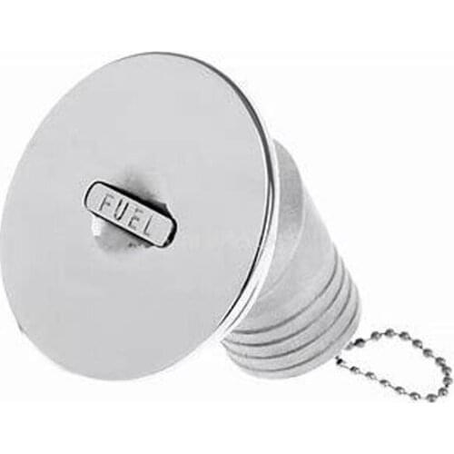 Boat Deck Filler Fuel 1-1/2" 60 Degree Marine Grade Stainless Steel Hardware