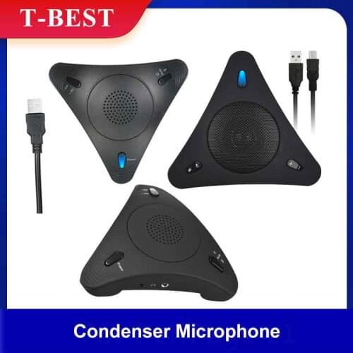 Aibecy Computer Conference Omnidirectional Condenser Microphone common call Equipment for Education Business Video Meeting
