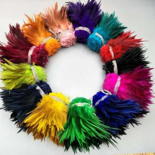Wholesale 50pcs/lot Beautiful Cock Rooster Feathers 10-15cm/4-6inch Party Craft Christmas Diy Wedding DIY Plumes