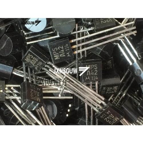 10PCS Original MOT MPSA42 TO-92 Transistor A42 Audio Power Amplifier MPSA42 Transistor Triode Straight foot boxed