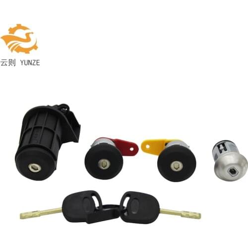 COMPLETE DOOR LOCK SET 2 KEYS FULL SET NEW FOR FORD FIESTA 1989-2002