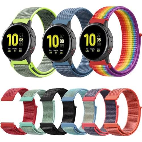 20mm 22mm Nylon Band For Huami Amazfit bip strap GTS2 Mini GTR 42mm 47mm GTR2 2e stratos 2 3 Watchband Bracelet Amazfit GTS 2 2e