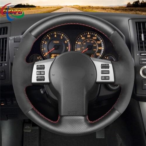 DIY Hand-stitched Customization Anti-Slip Wear-Resistant Steering Wheel Cover For Nissan 350Z 2002-2009 Car Interior Decoration