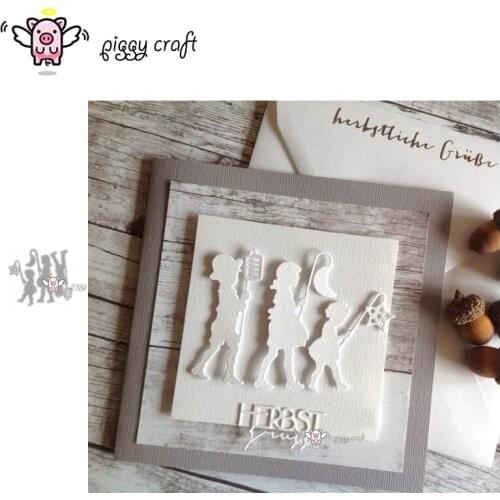 Piggy Craft metal cutting dies cut die mold 3Pcs Lantern child Scrapbook paper craft album card punch knife art cutter die