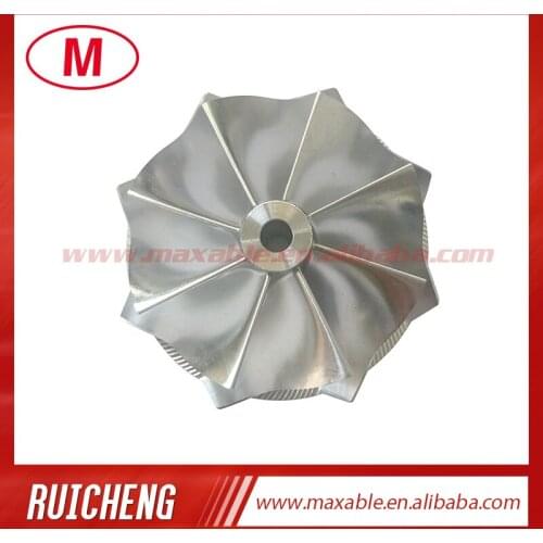 TD03 40.00/46.00mm 8+0 blades Reverse high performance turbocharger billet/milling/aluminum 2618 compressor wheel